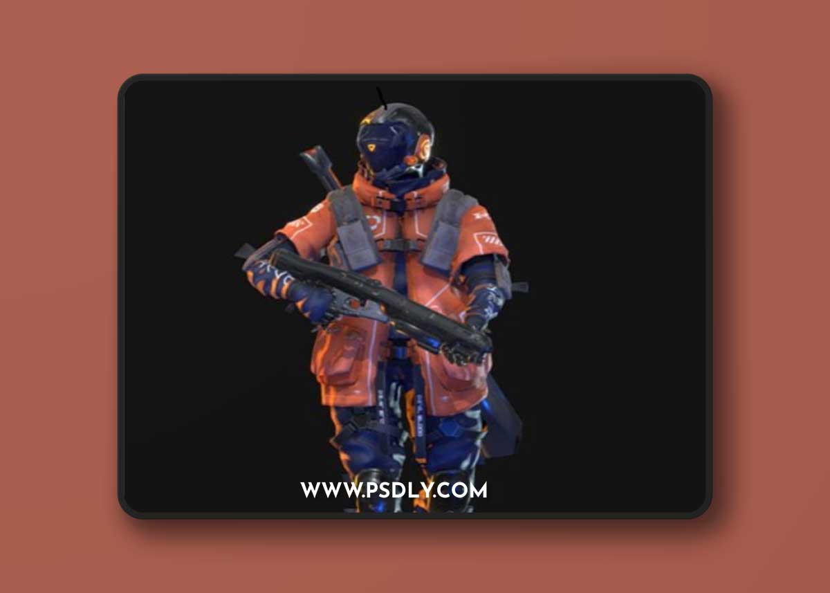 Cyberpunk Bled Robot pbr
