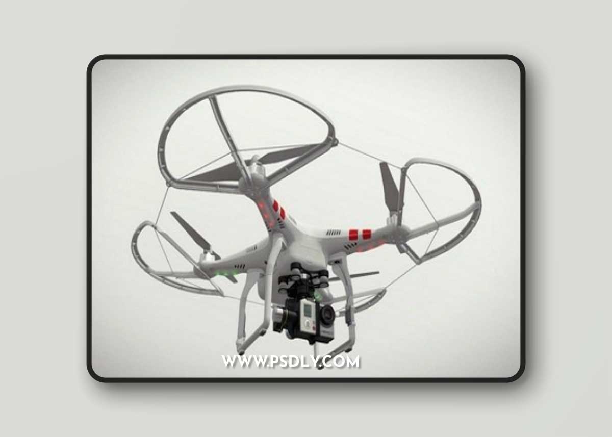DJI Phantom 2 Quadcopter Prop Guard GoPro HERO3