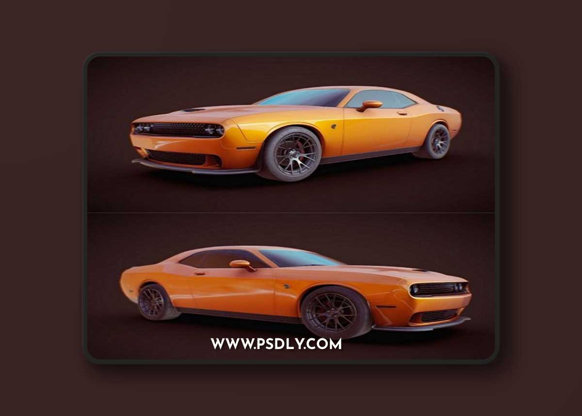 Dodge Challenger SRT Hellcat 3D Model