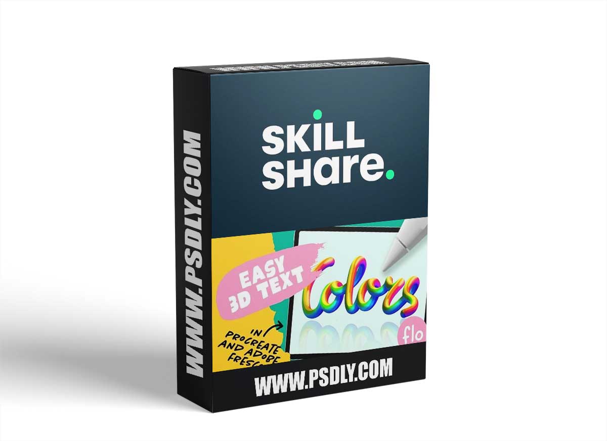 Easy 3D Text in Procreate and Fresco