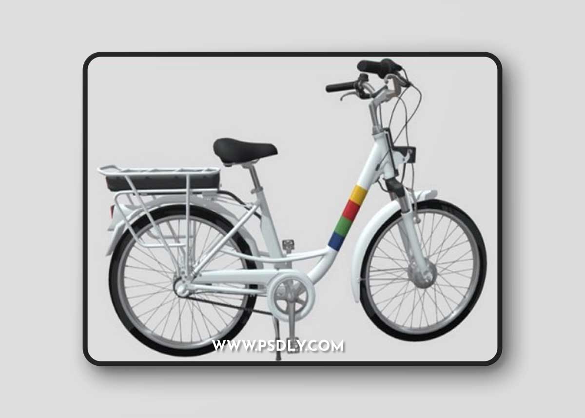 Electric City Bicycle 3D Model