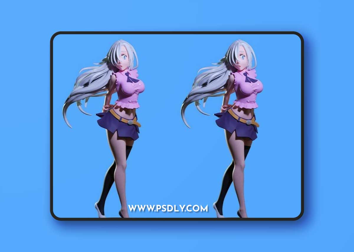 Elizabeth - The Seven Deadly Sins – 3D Print Model