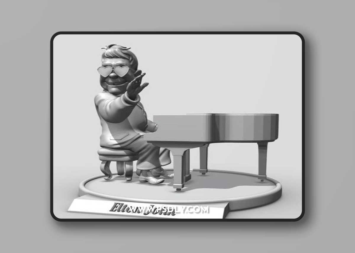 Elton John – 3D Print