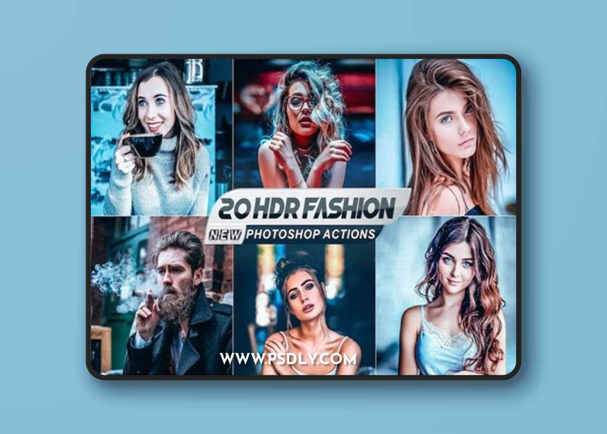 Fashion HDR Photoshop Actions K8N82X7