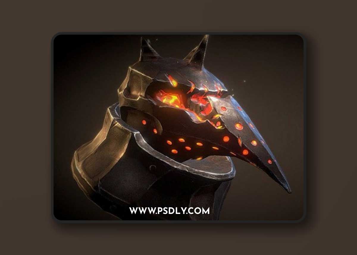 Fire deamon helmet