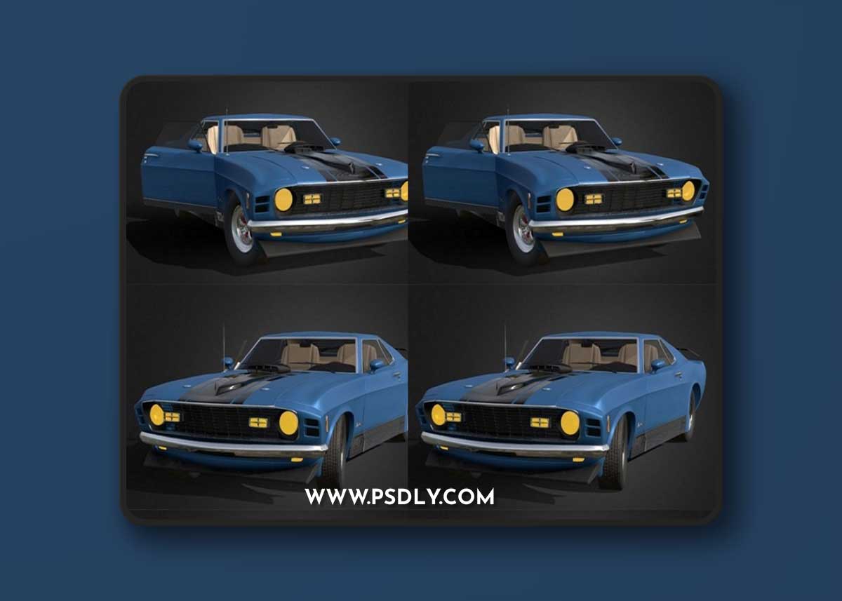 Ford Mustang Mach 3D Model