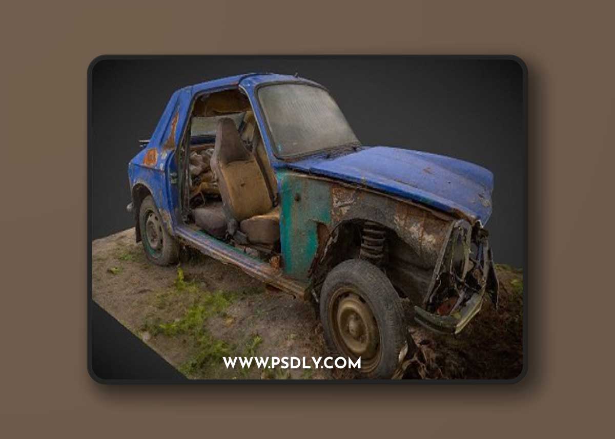 Forgotten Rally Car 3d scan 3D Model