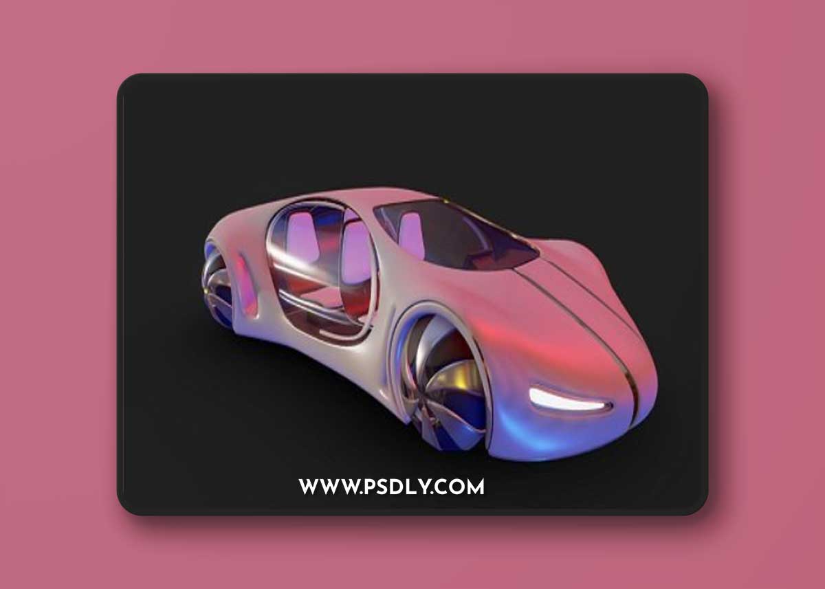 Future Car 34 3D Model