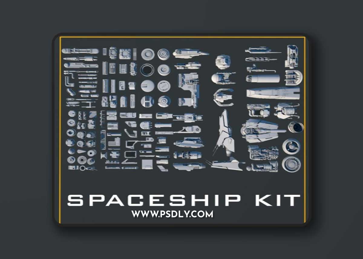 Gumroad - Spaceship Kit 3D Model