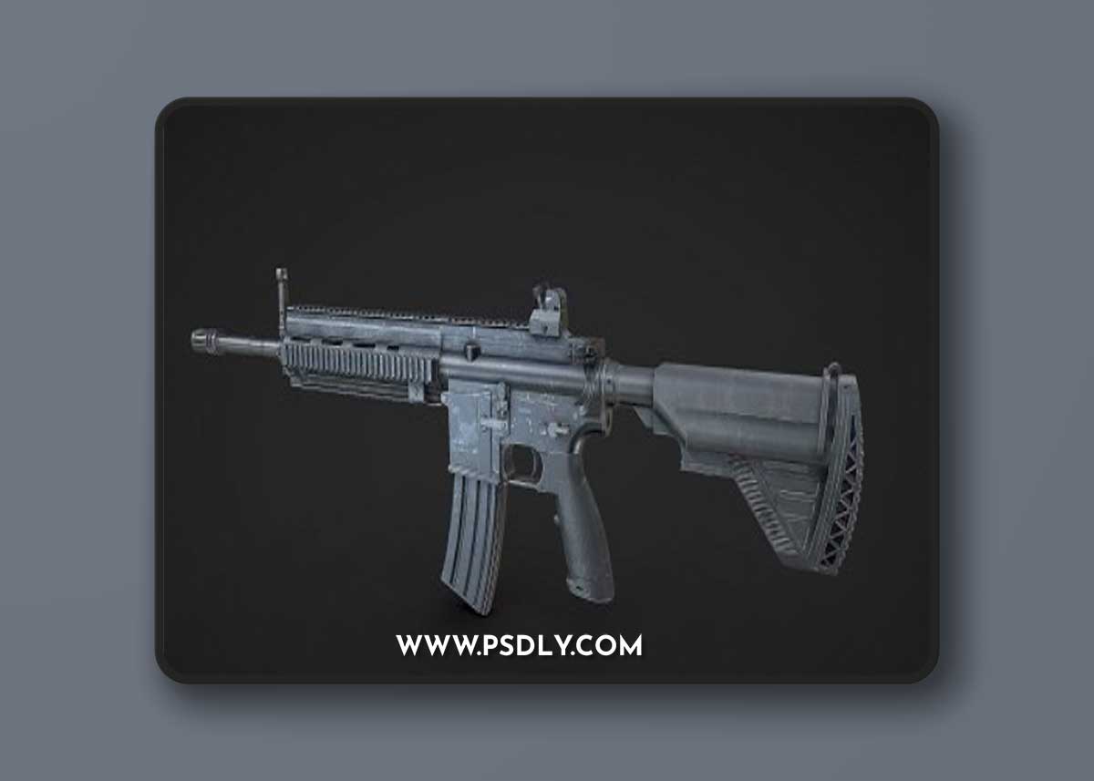 HK 416 RIFLE Low-poly 3D model 3D Model