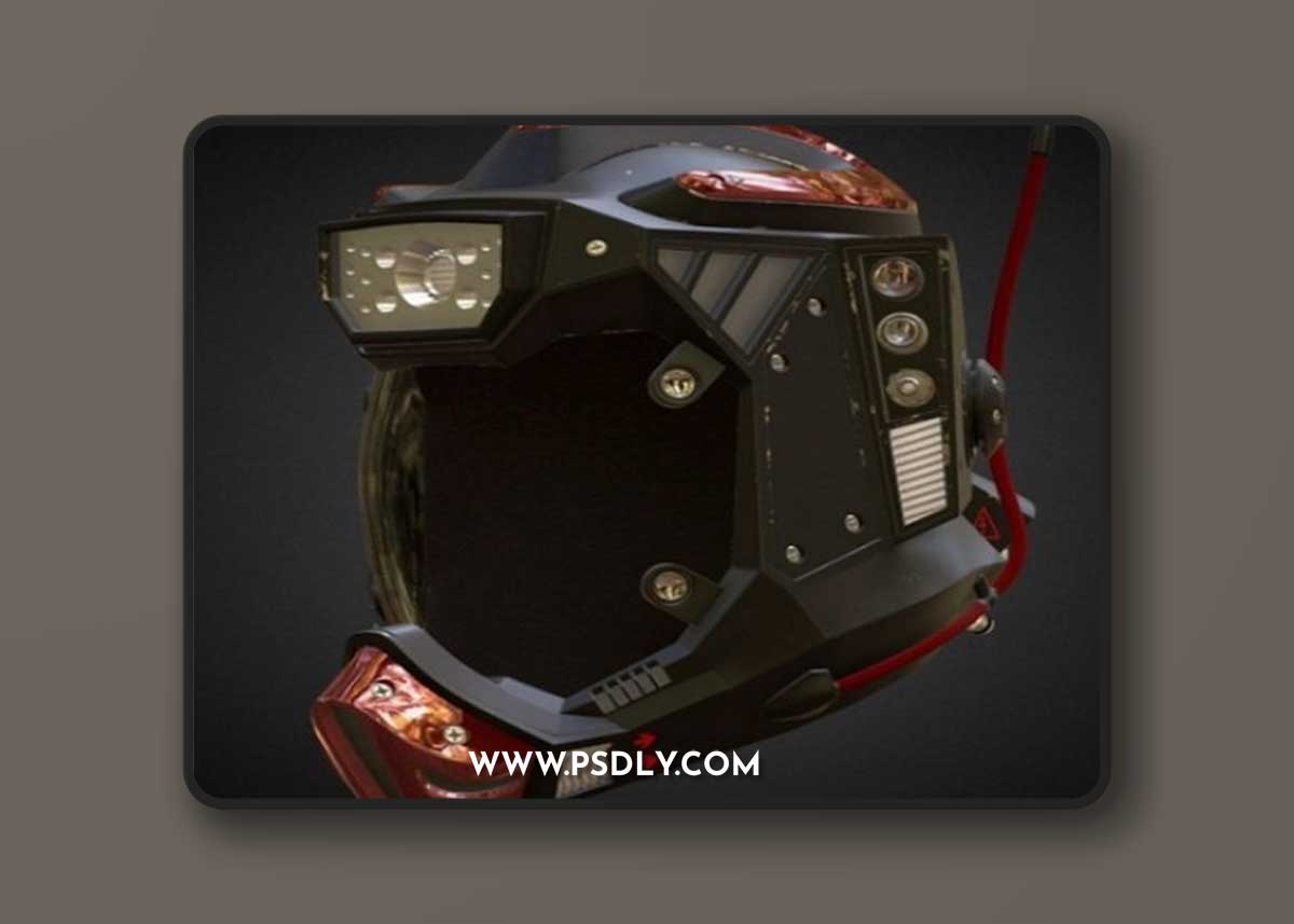 Hammerhead Combat Helmet 3D model