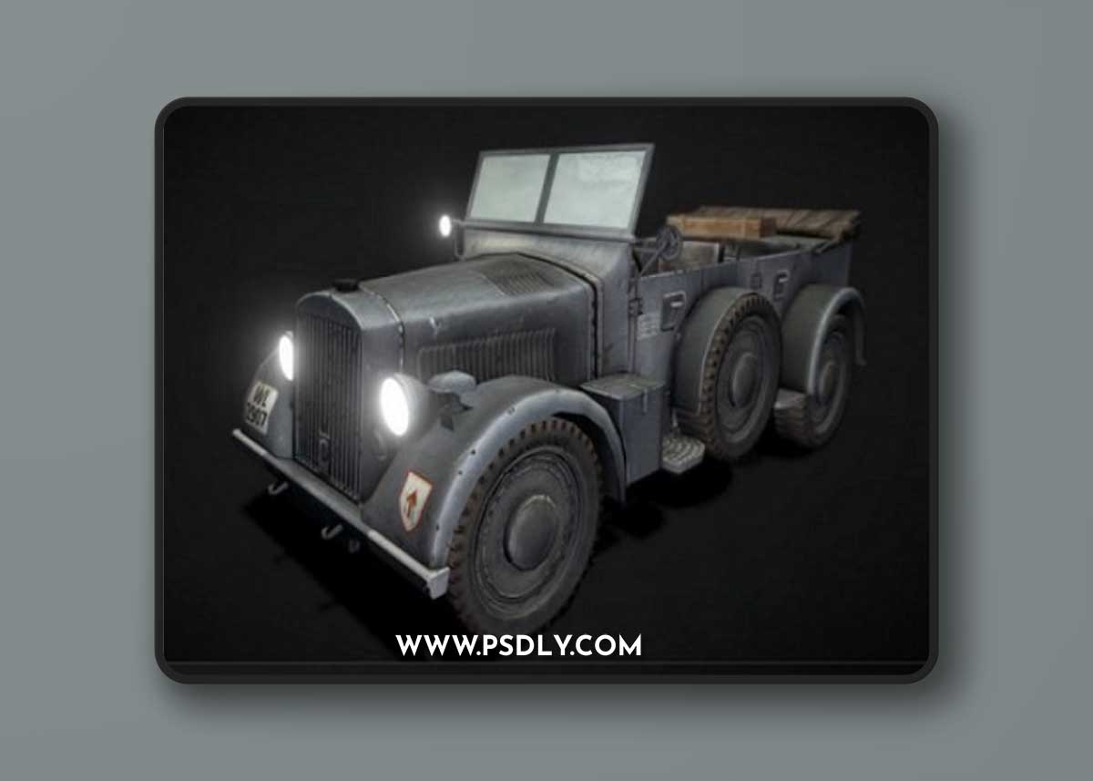 Horch 901 Officer Car 3D Model