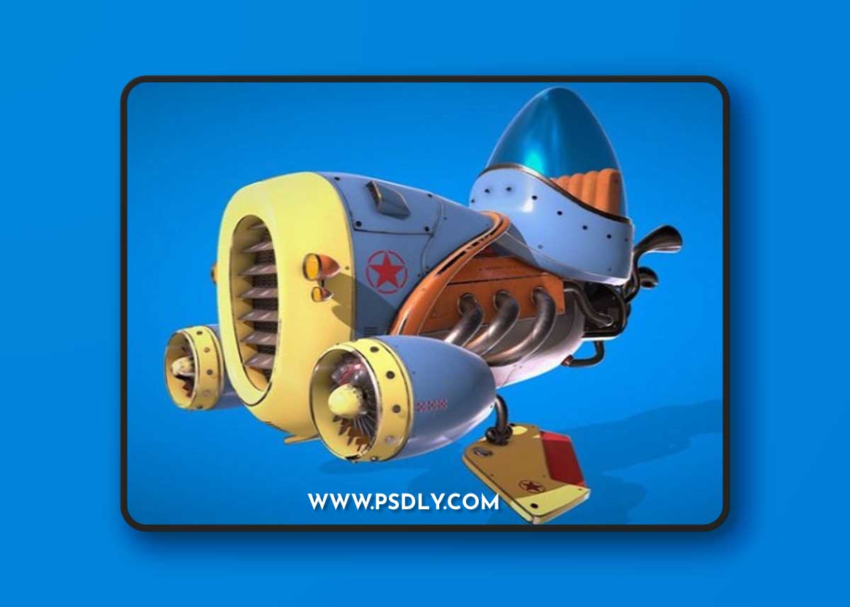 Humoro Aircraft game ready 3D Model