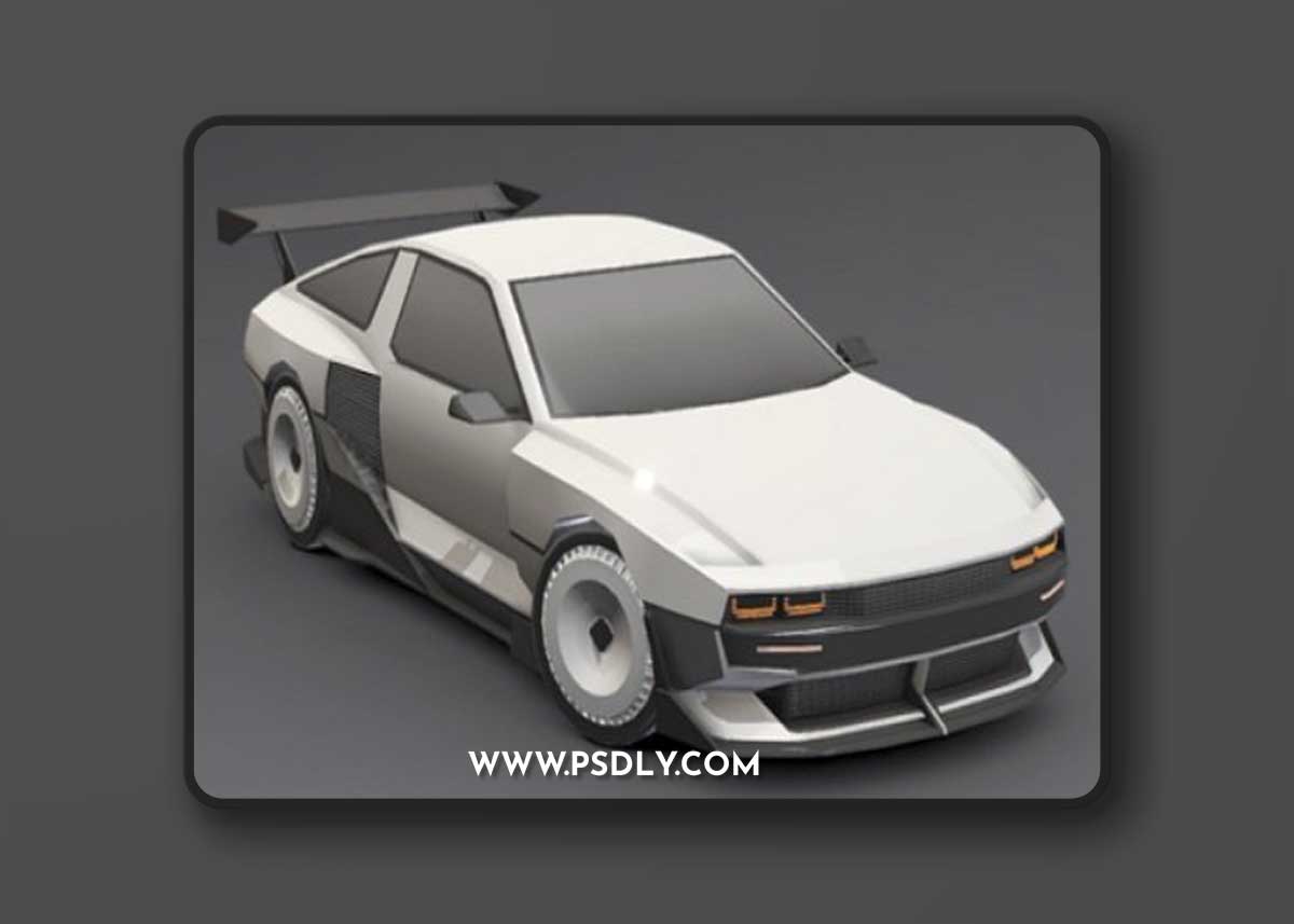 Hyundai N Vision 74 2023 Low-poly 3D model