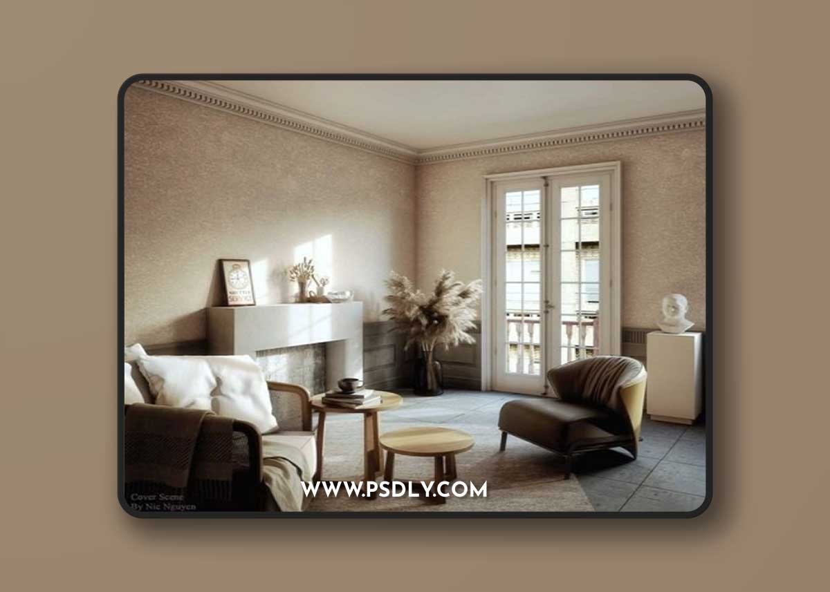 Interior Scene Livingroom By NicNguyen