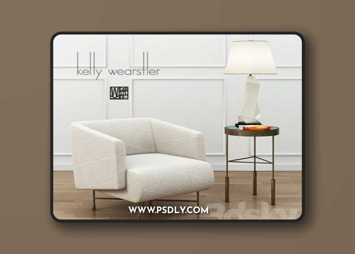 KELLY WEARSTLER BIJOUX LOUNGE CHAIR