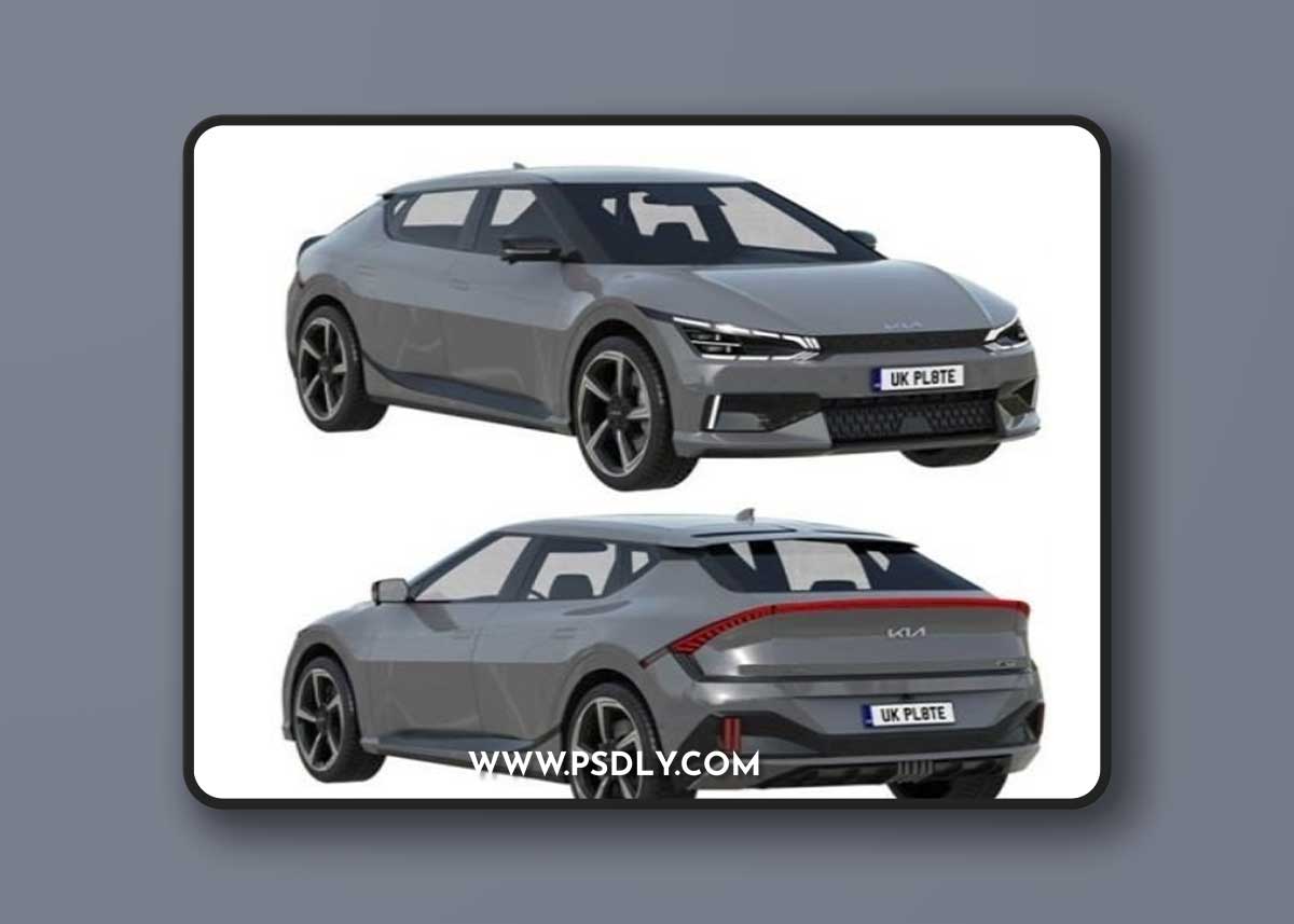 Kia EV6 GT 2022 3D Model (New Formats)