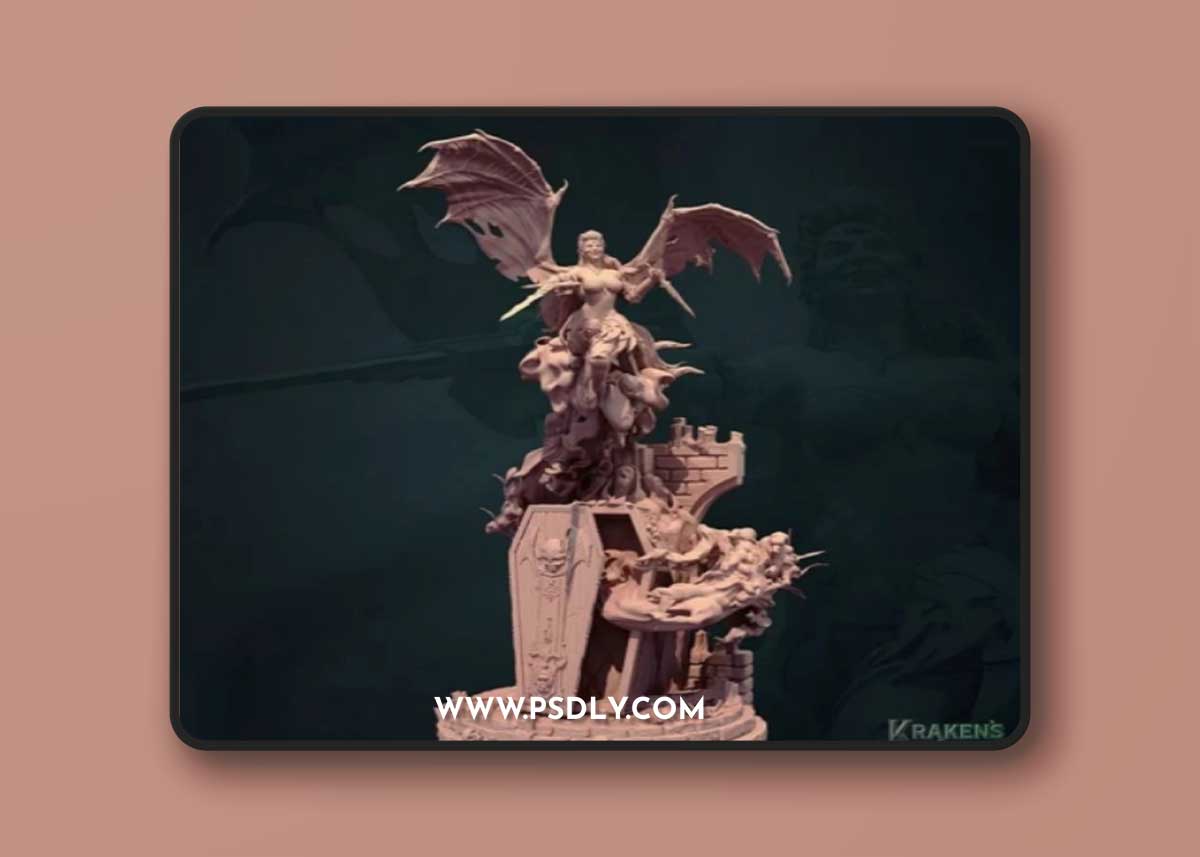 Krakens Vault - Crimson Countess – 3D Print Model