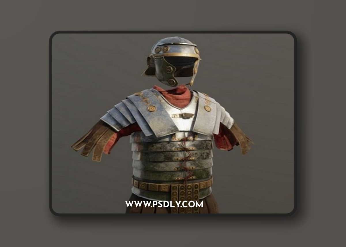 Lorica Segmentata Ancient roman legionary armor 3D Model