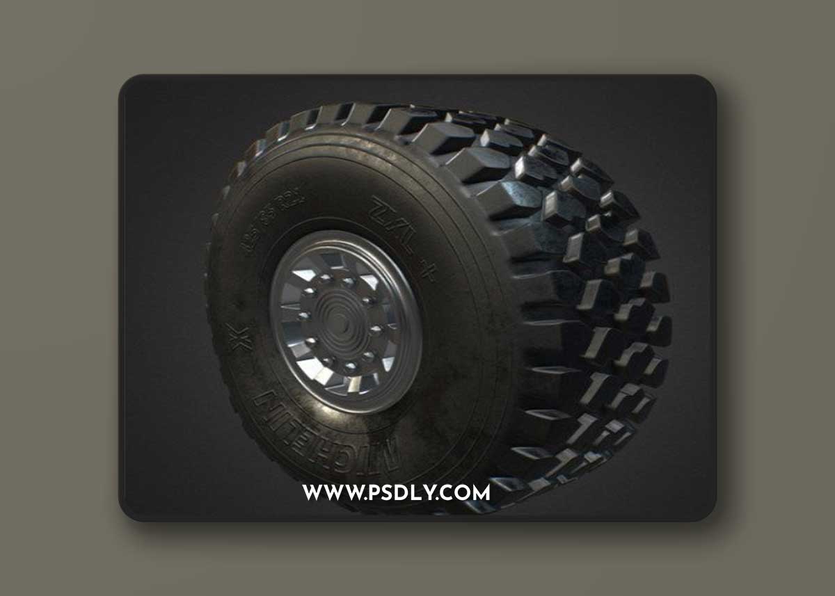 MICHELIN X OFFROAD TIRE CLEAN 3D Model