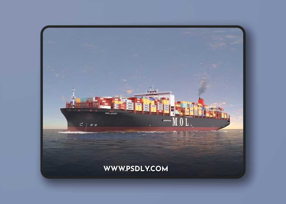 MOL Container Ship Quest 3D model
