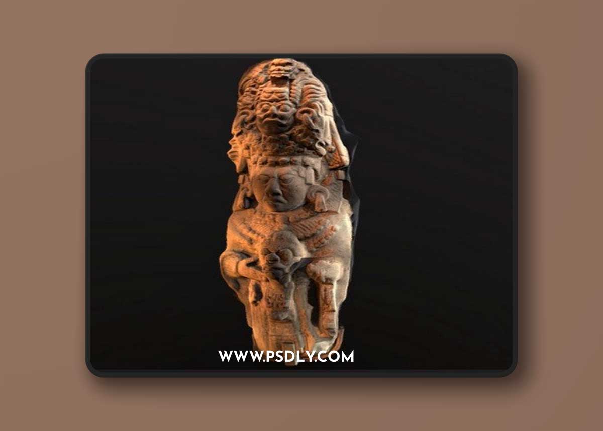 Mayan statue (photogrammetry) 3D Model