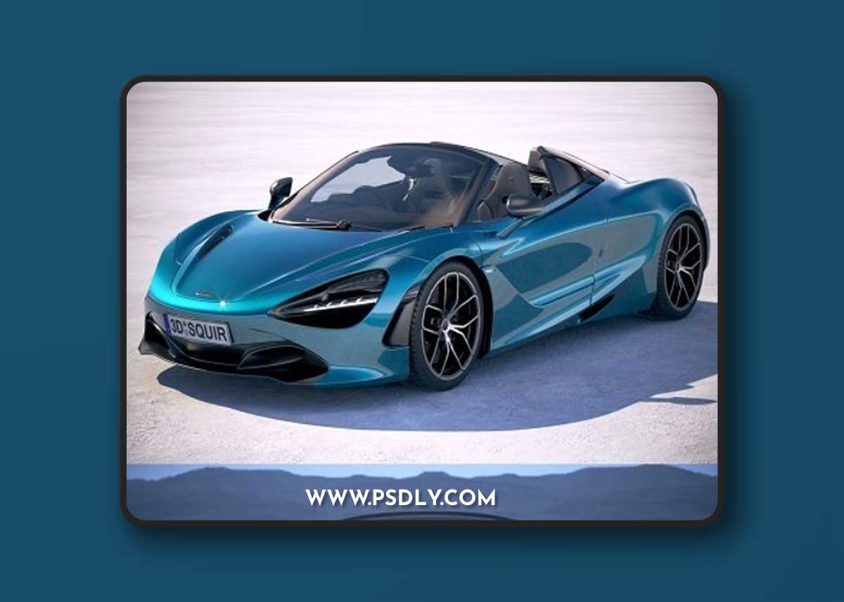 McLaren 720S Spider 2019 3d model