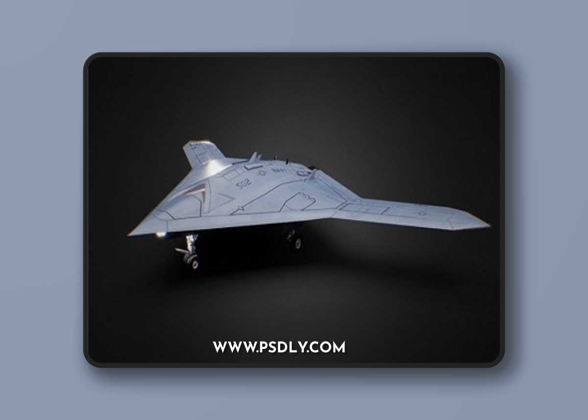 Northrop Grumman X-47B Drone 3d model