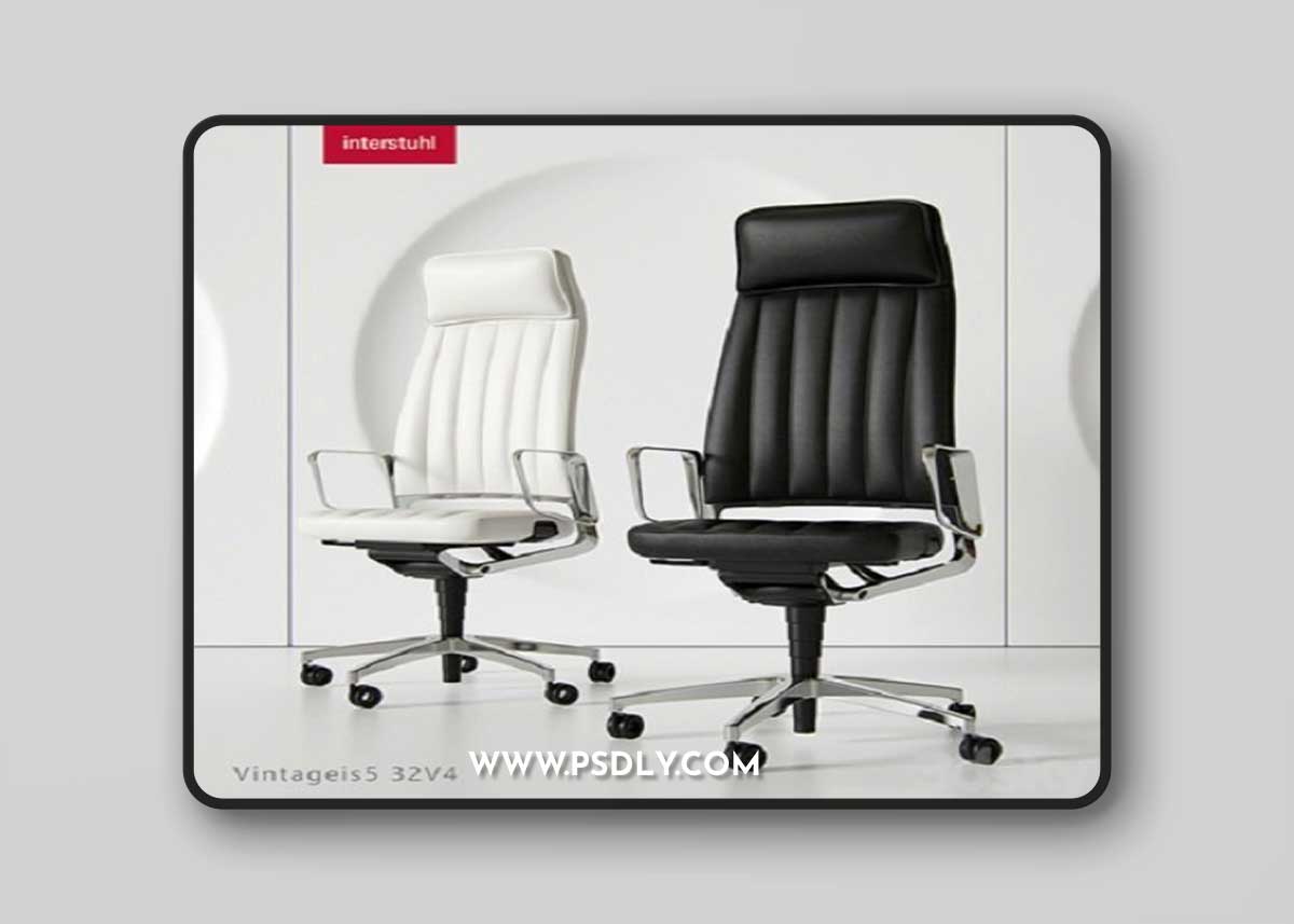 Office Chair Vintage 3D Model