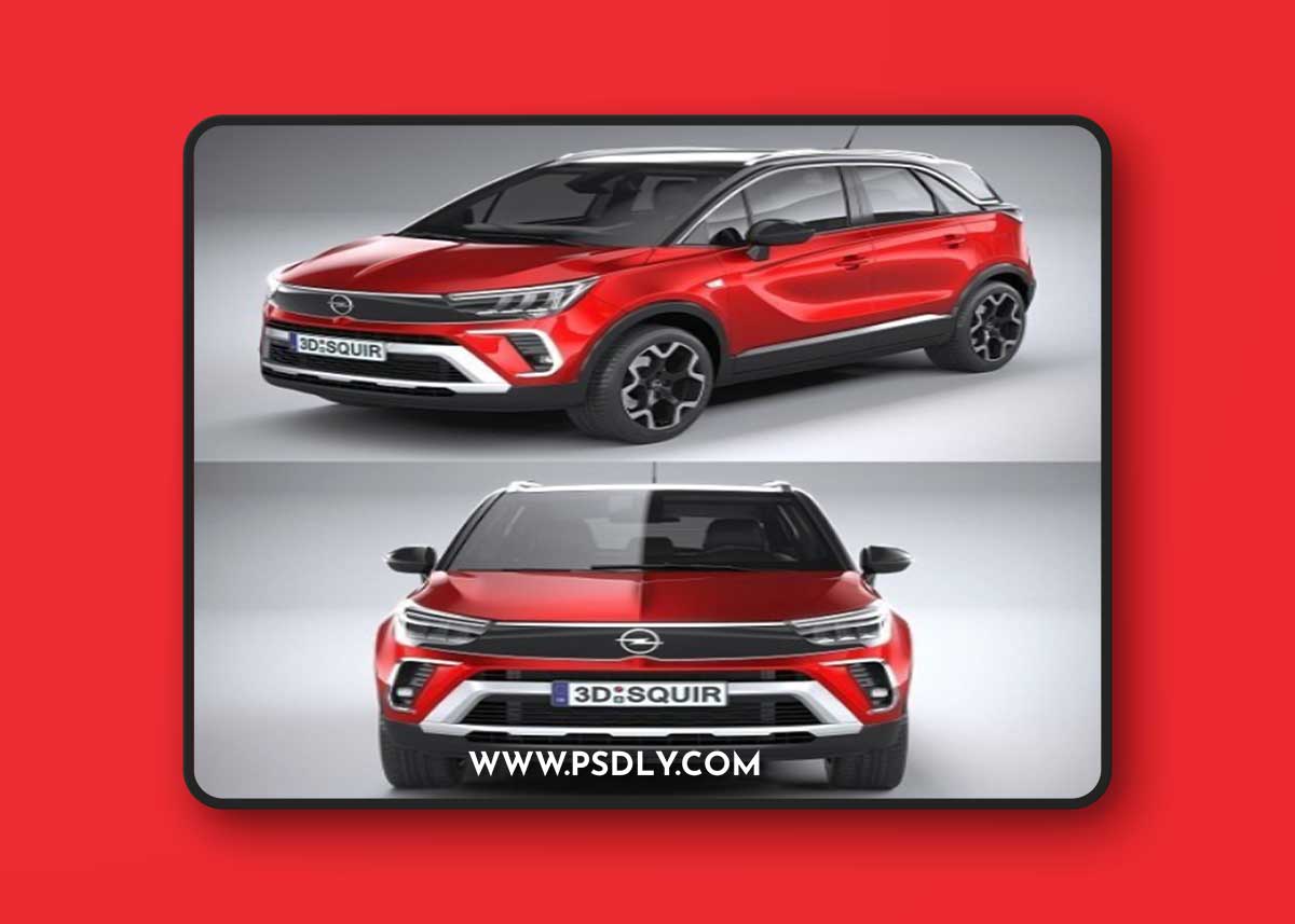 Opel Crossland 2021 3D Model