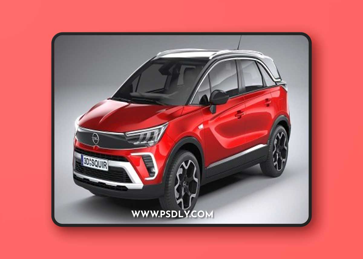 Opel Crossland 2021 3D Model