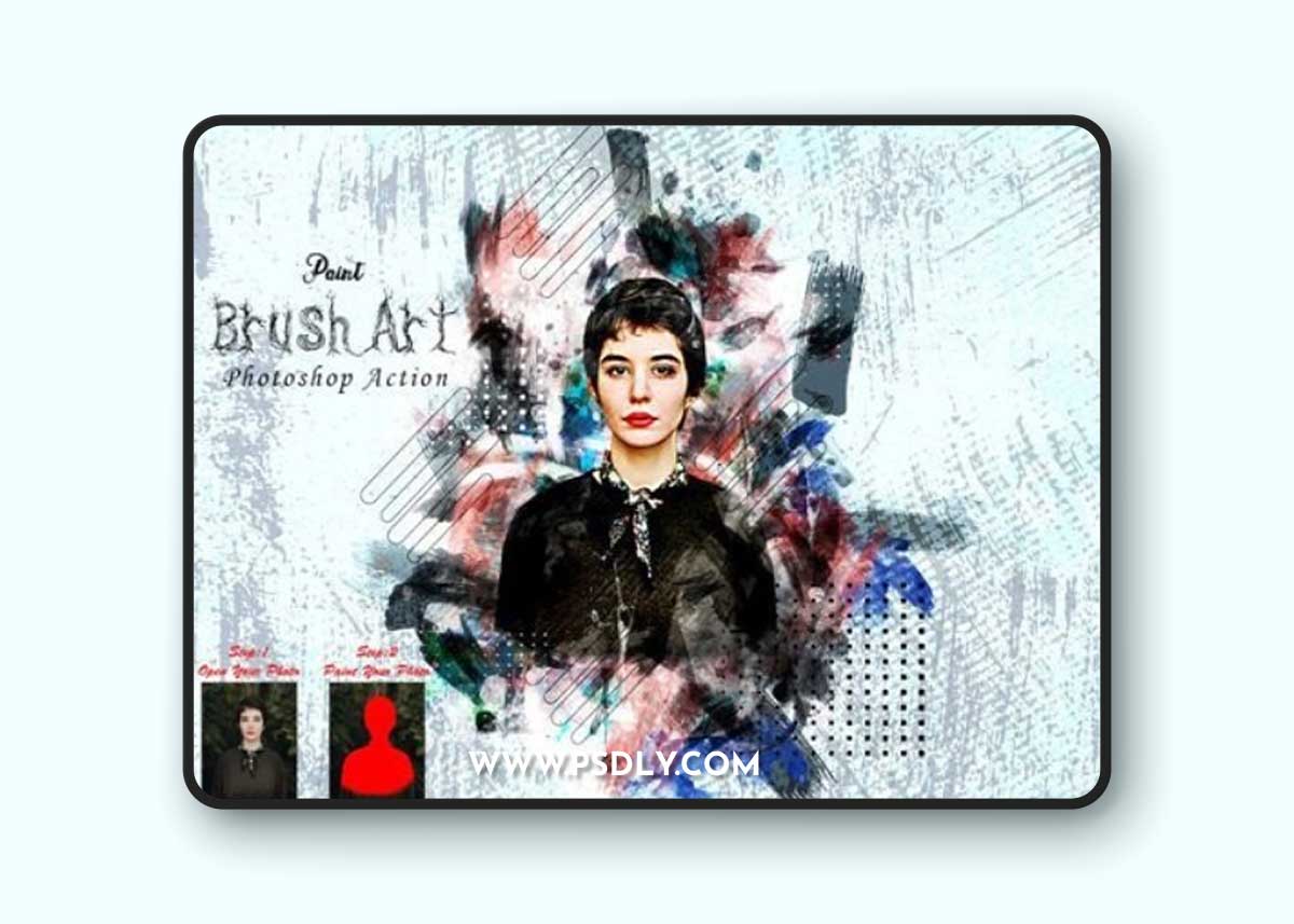 Paint Brush Art Photoshop Action