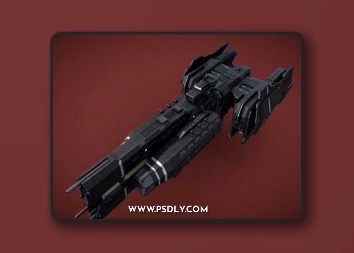 Paris Class Heavy Frigate 3D Model