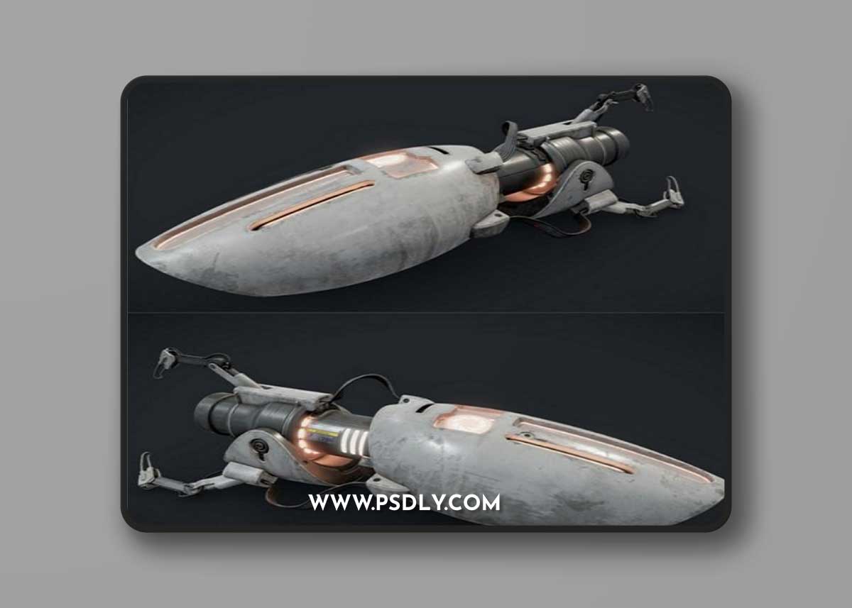 Portal gun (Destroyed Aperture) 3D Model