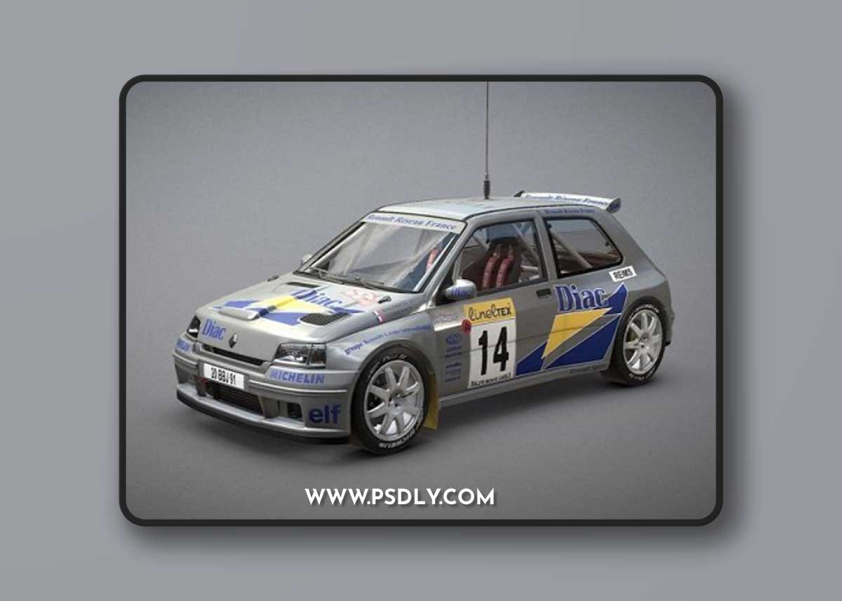 Renault Maxi Clio 3D Model
