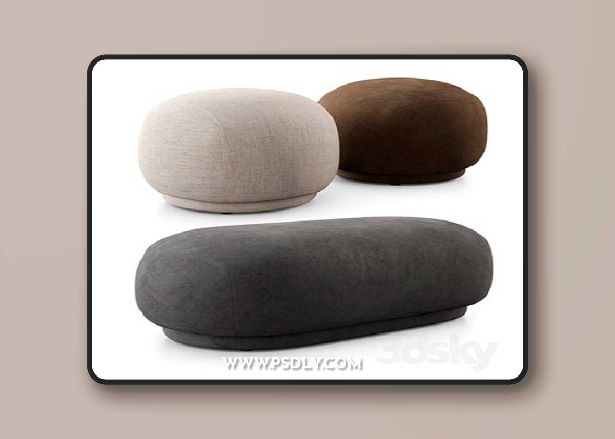 Rico Pouf And Ottoman By Ferm Living