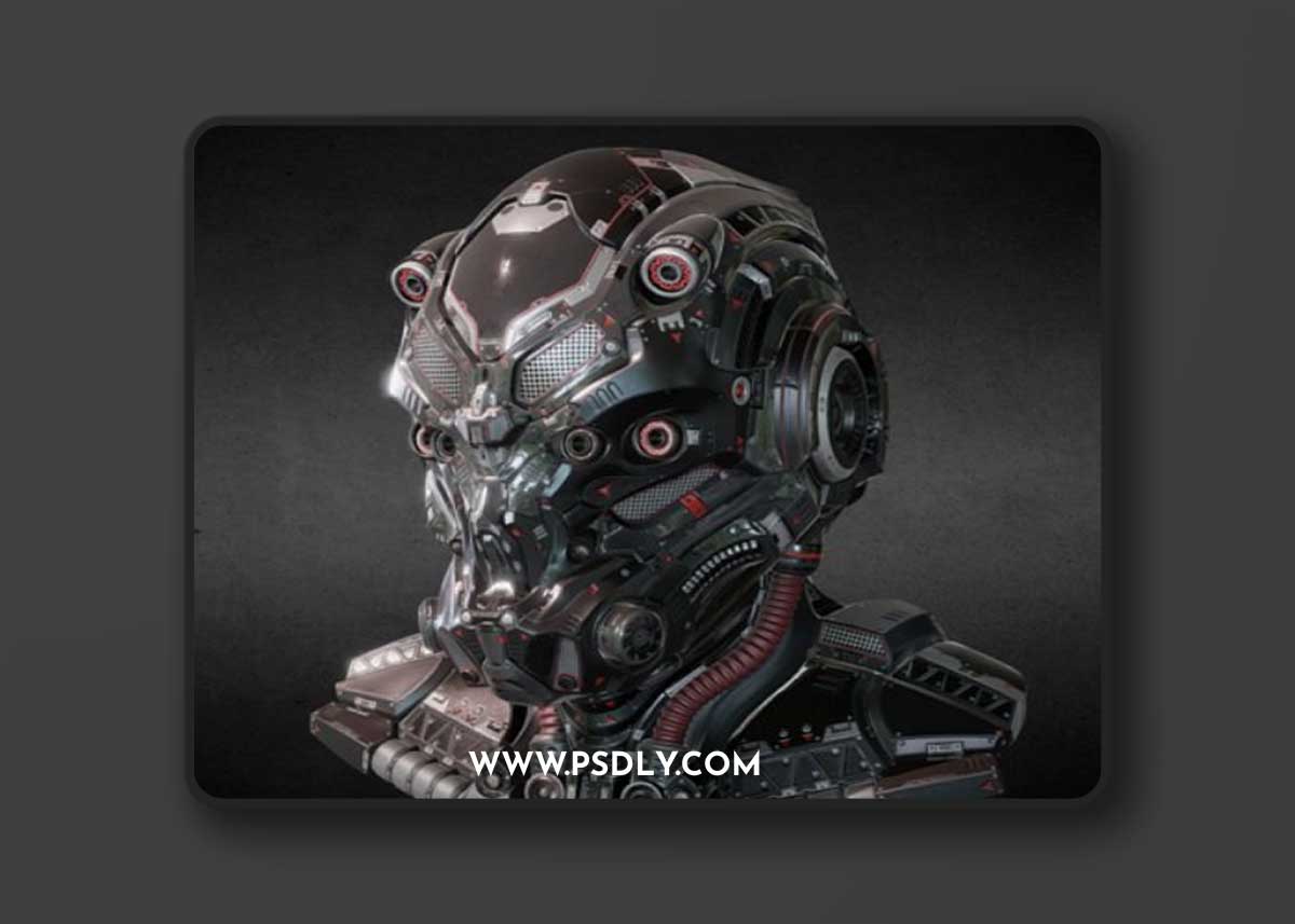 SCI-FI HELMET - RED DEVIL