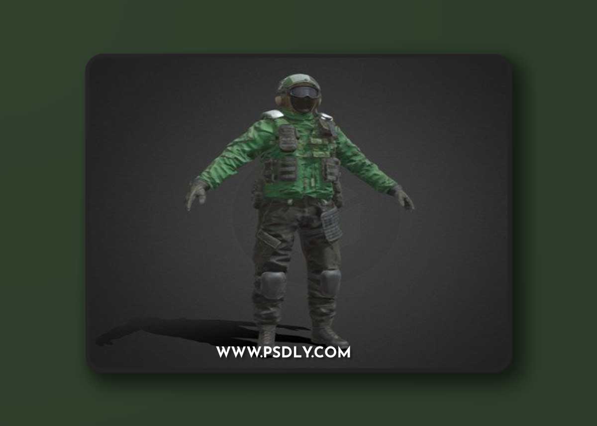 SOLDIER Flight Deck Crew 3D Model