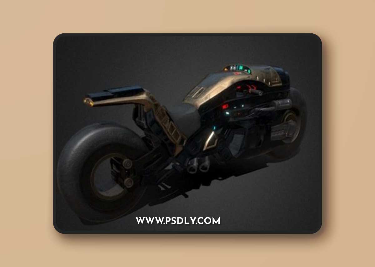 Sci-fi Motorcycle Project_MX_2 3D Model