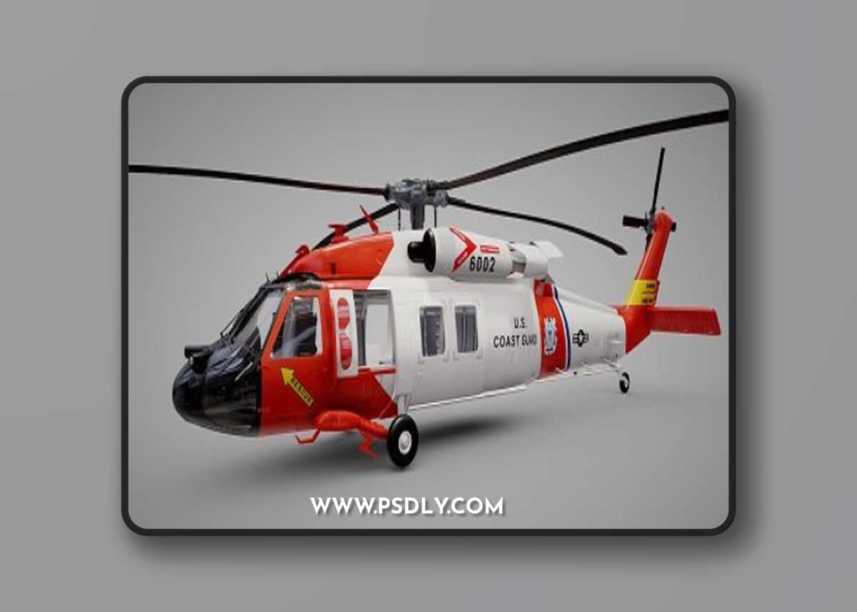 Sikorsky UH-60 US Coast Guard 3D Model