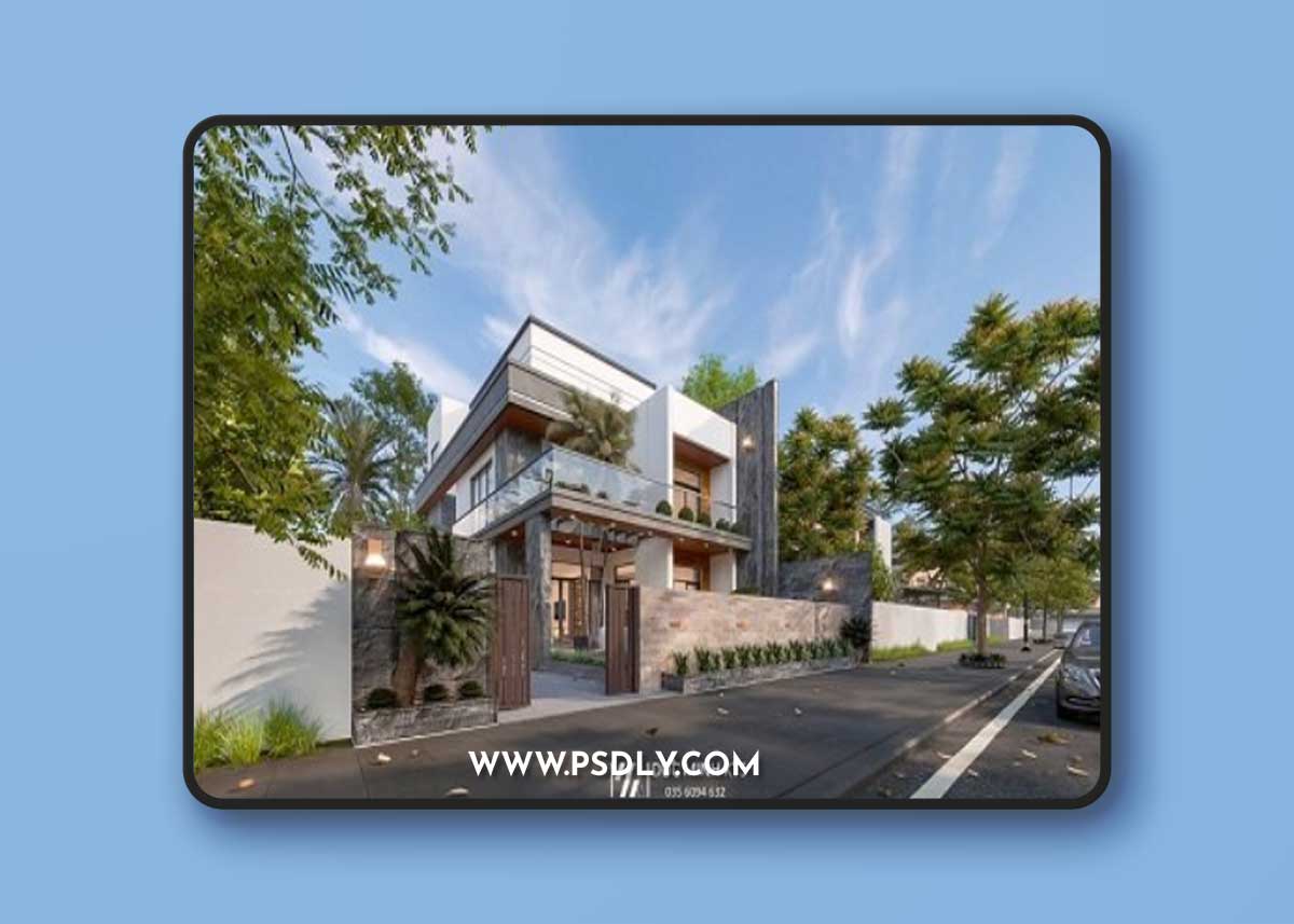 Sketchup Villa Exterior by Do Duc Minh