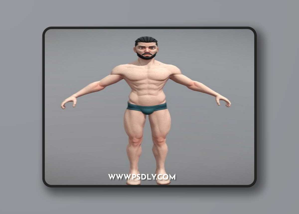 Stylized-Male-Character-3D-Model