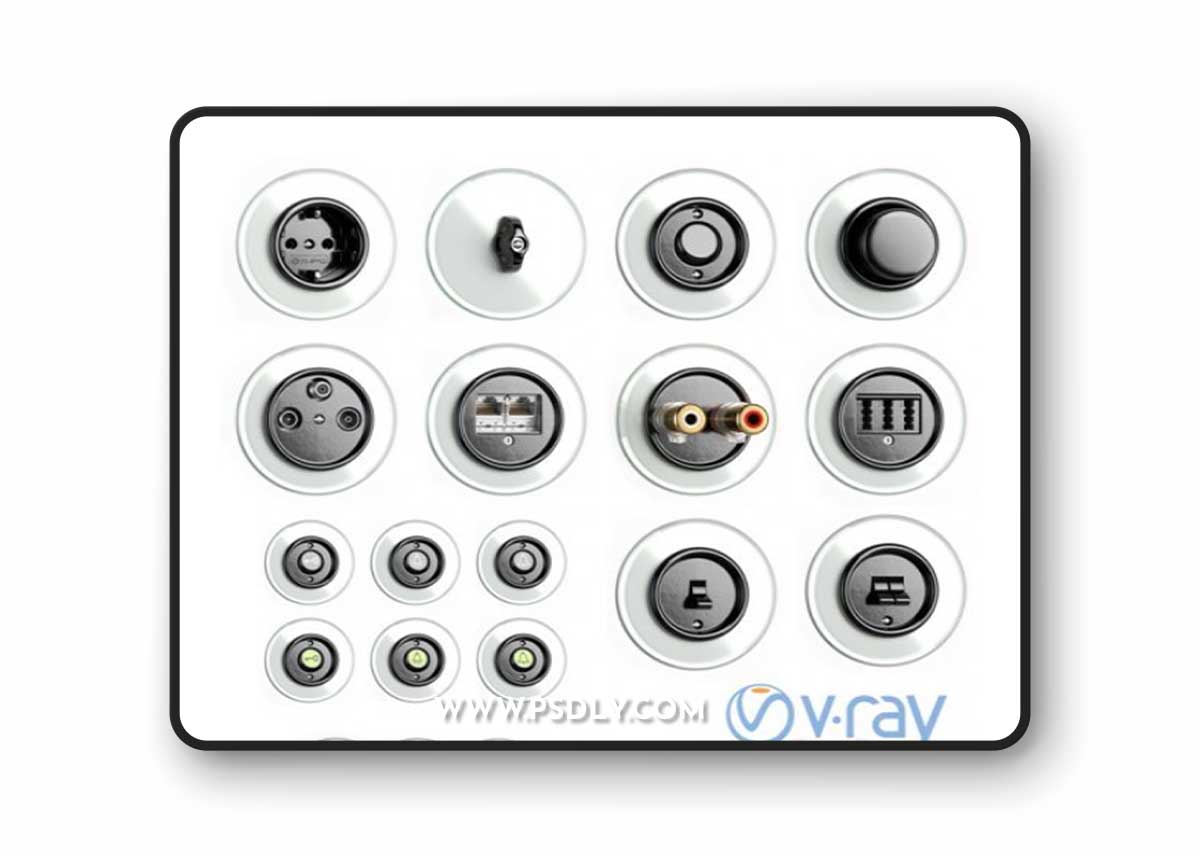 Switches and sockets THPG Bakelite Glass Covering