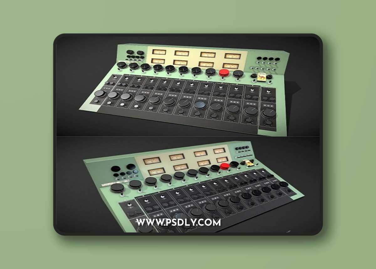 Universal Audio 610 Console (Green Board) 3D Model