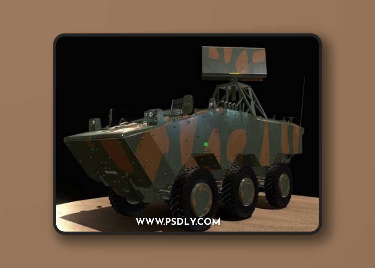 VBTP-MR GUARANI RADAR 3D Model