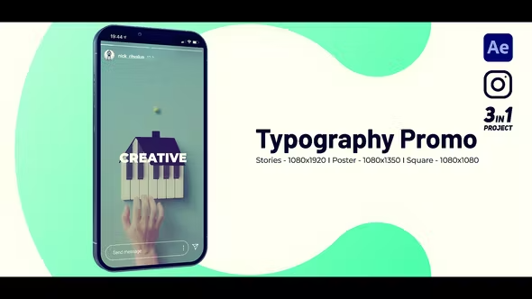 Videohive Instagram Typography Promo 42217985