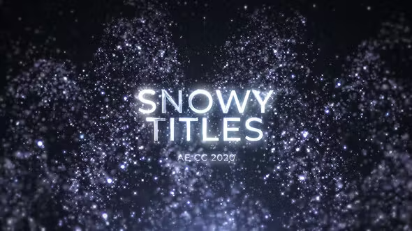 Videohive Magic Snow Titles 42543980