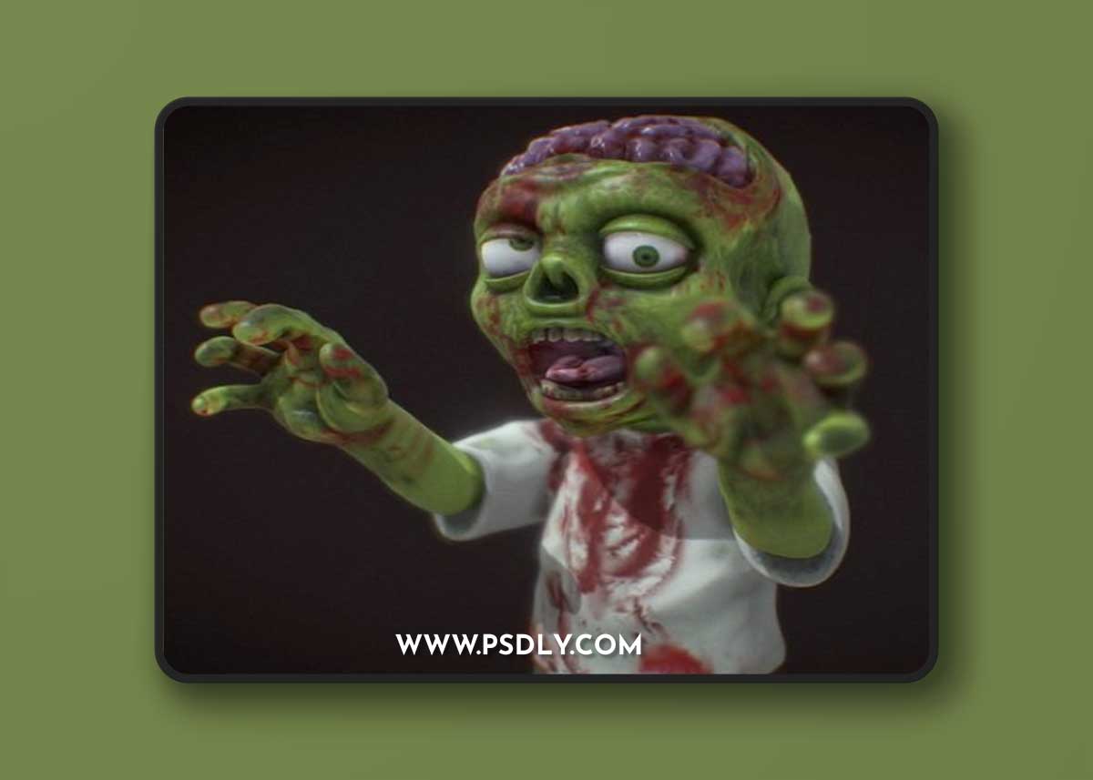 Zombie Kid 3D Model
