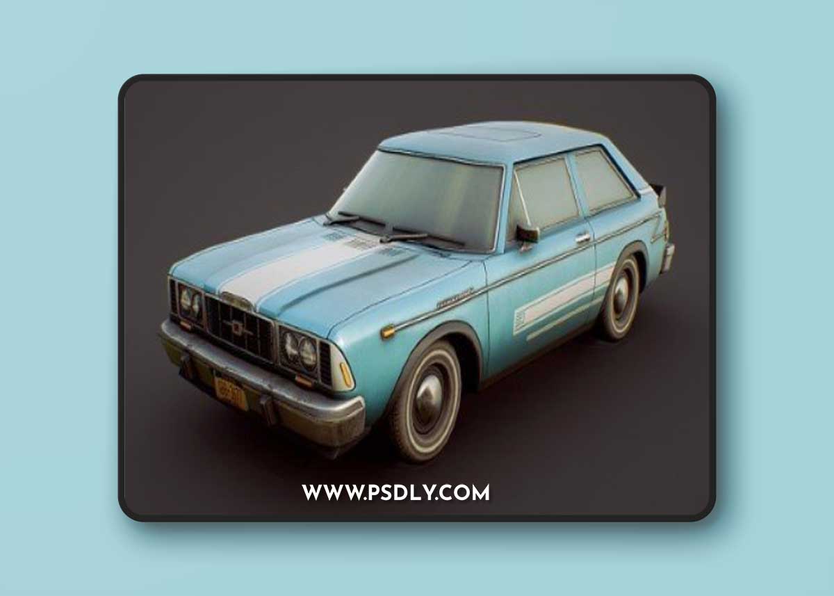 1970's Hot Hatchback 3d model