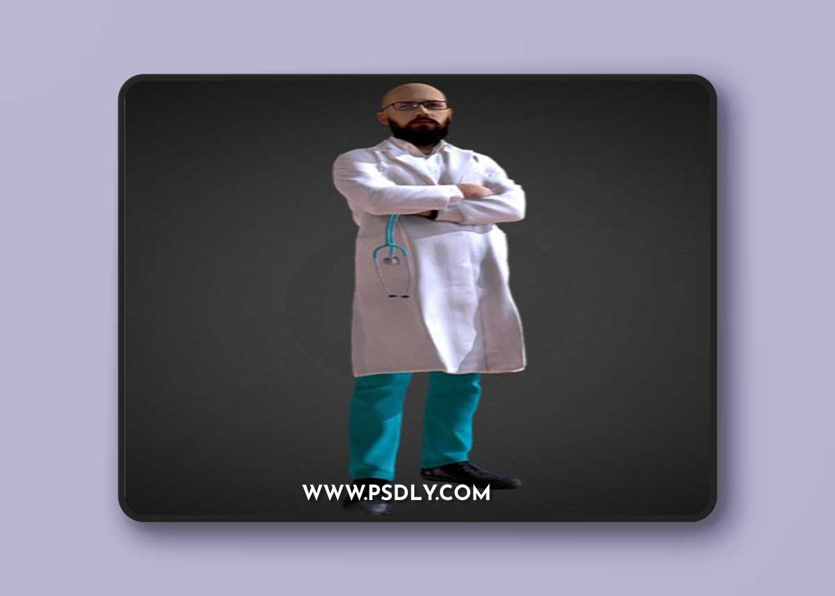 3D Scan Man Doctor 026 3D Model
